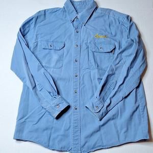 Tyndale FR Shirt Mens XL Blue Long Sleeve Button Up Arc Rated Flame Resistant